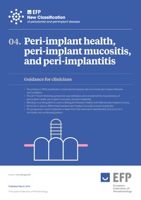Peri-implant health, peri-implant mucositis and peri-implantitis